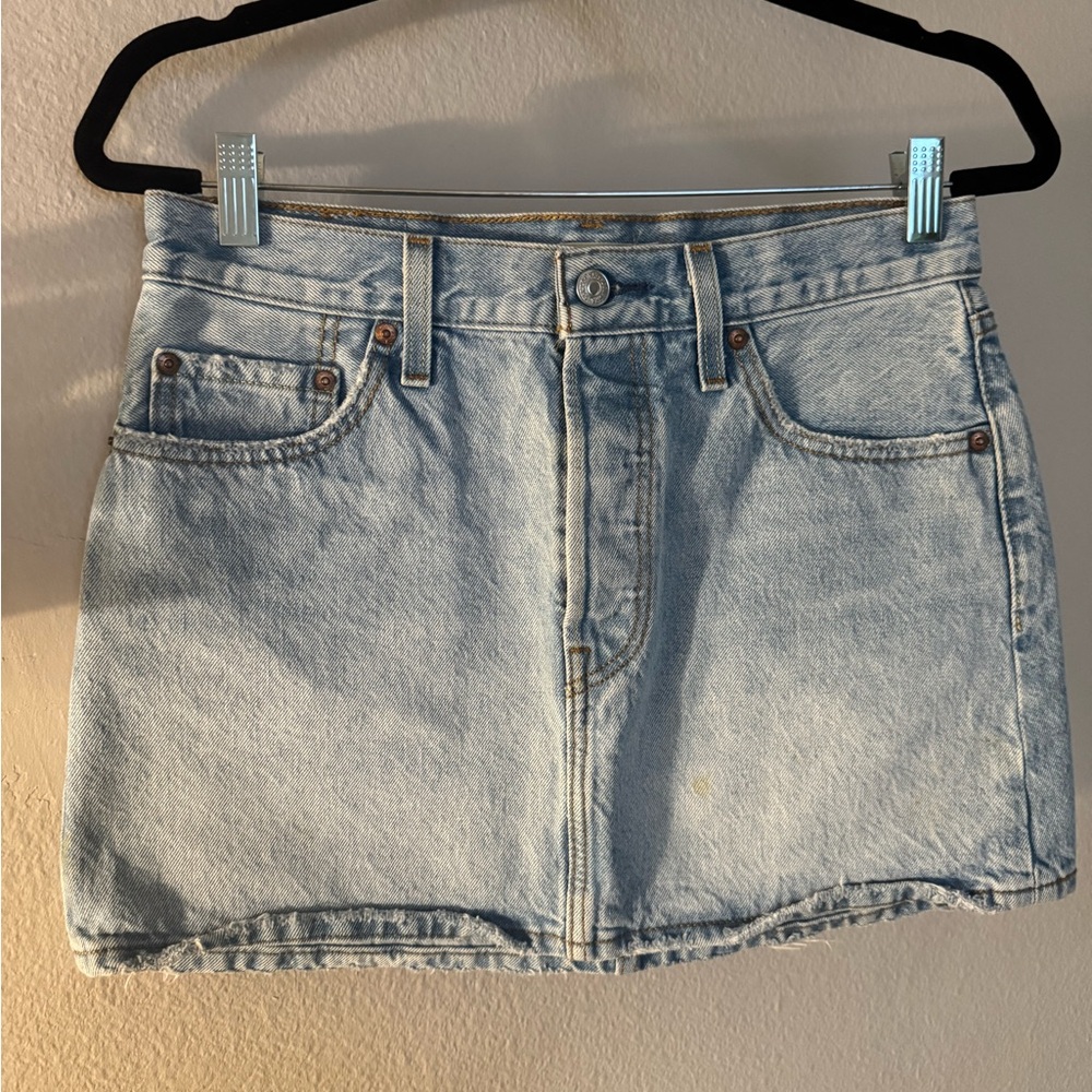Levi's Light Blue Icon Mini Skirt, size 27
